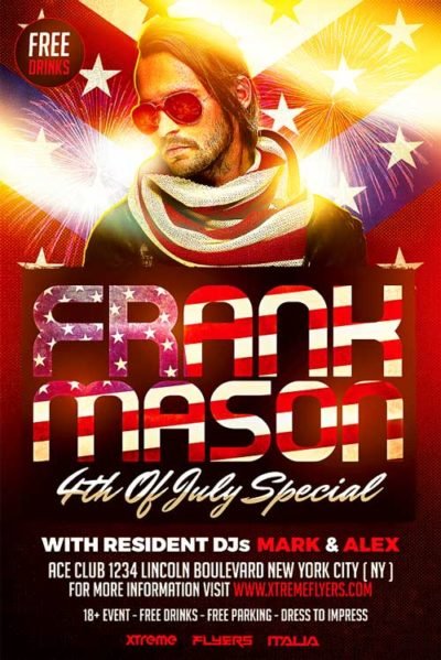 4th of july flyer template