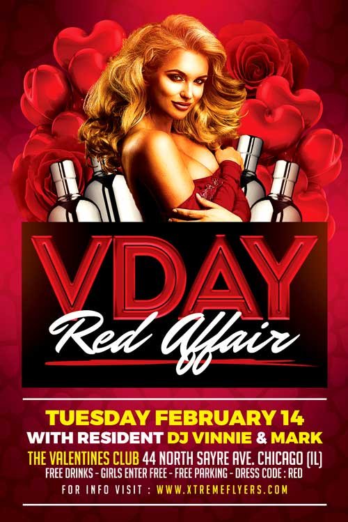 FREE Valentines Day Flyer Template