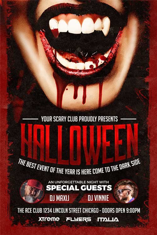 Halloween Party Flyer Template