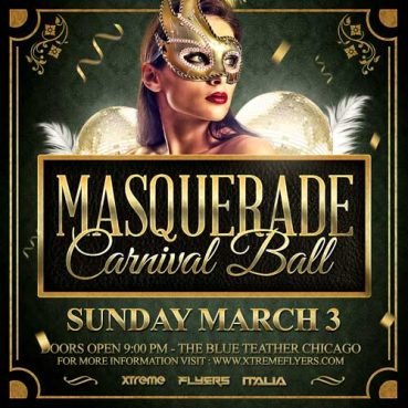 Masquerade Ball Flyer Template
