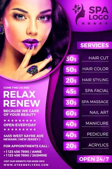 Beauty Salon Flyer Template