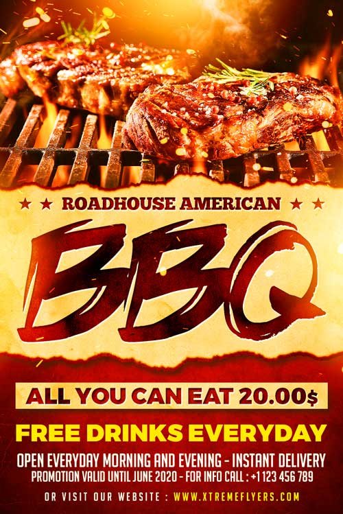 steakhouse flyer template xtremeflyers costume party flyer template